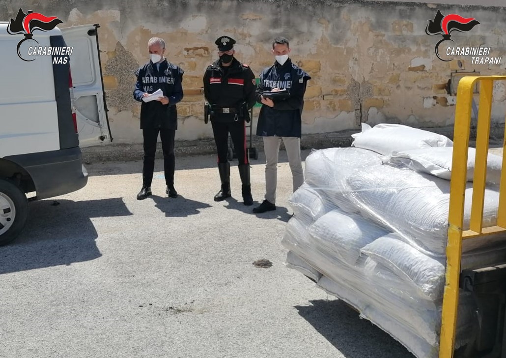 Donati in beneficienza prodotti alimentari sequestrati dai Carabinieri di Trapani e del NAS