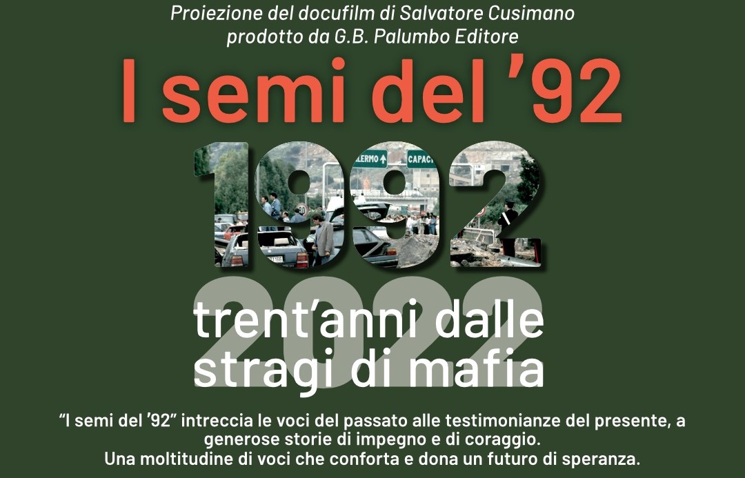 Alcamo: proiezione del film “I semi del ’92” in memoria della Strage di Capaci