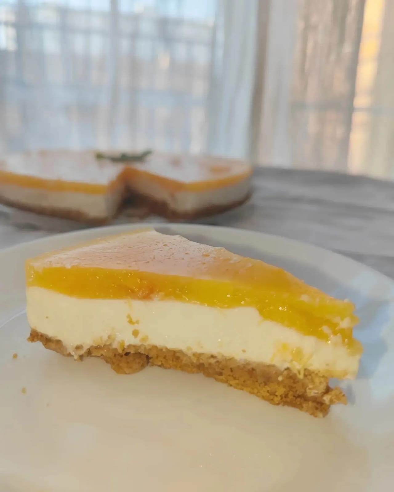 Cheesecake alle pesche con yogurt: la ricetta