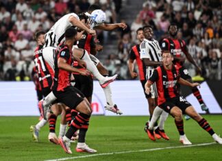 Una perla di Cisse e un’incornata di Gatti nel recupero, Juve-Milan 1-1