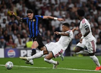 Partenza falsa dell’Inter in Champions, vince il Real 2-1